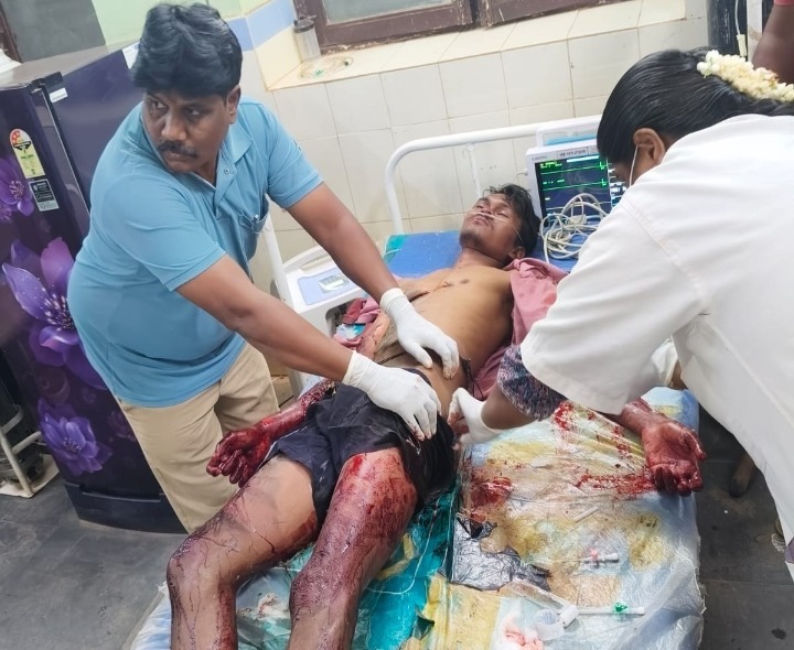 విద్యుత్ షాక్‌తో యువకుడికి తీవ్ర గాయాలు