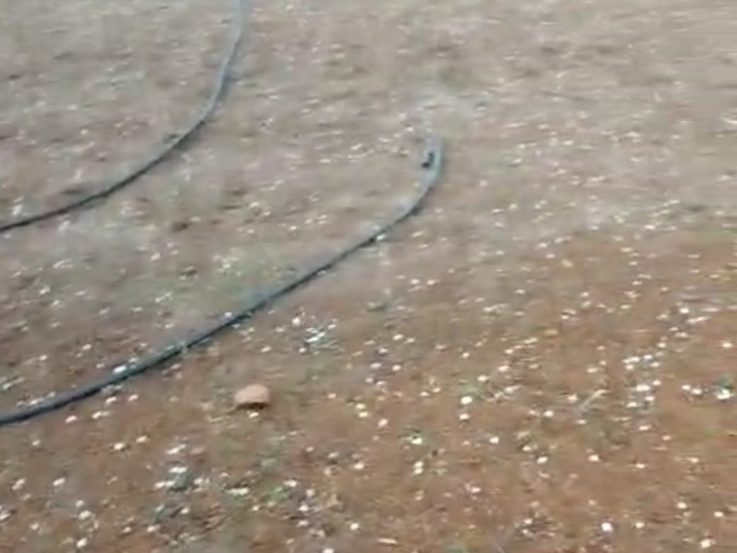 కోతి కొండలో వడగండ్ల వర్షం