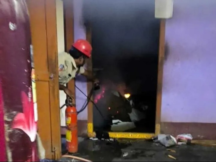 వంట గ్యాస్ లీక్.. వృద్దురాలికి గాయాలు