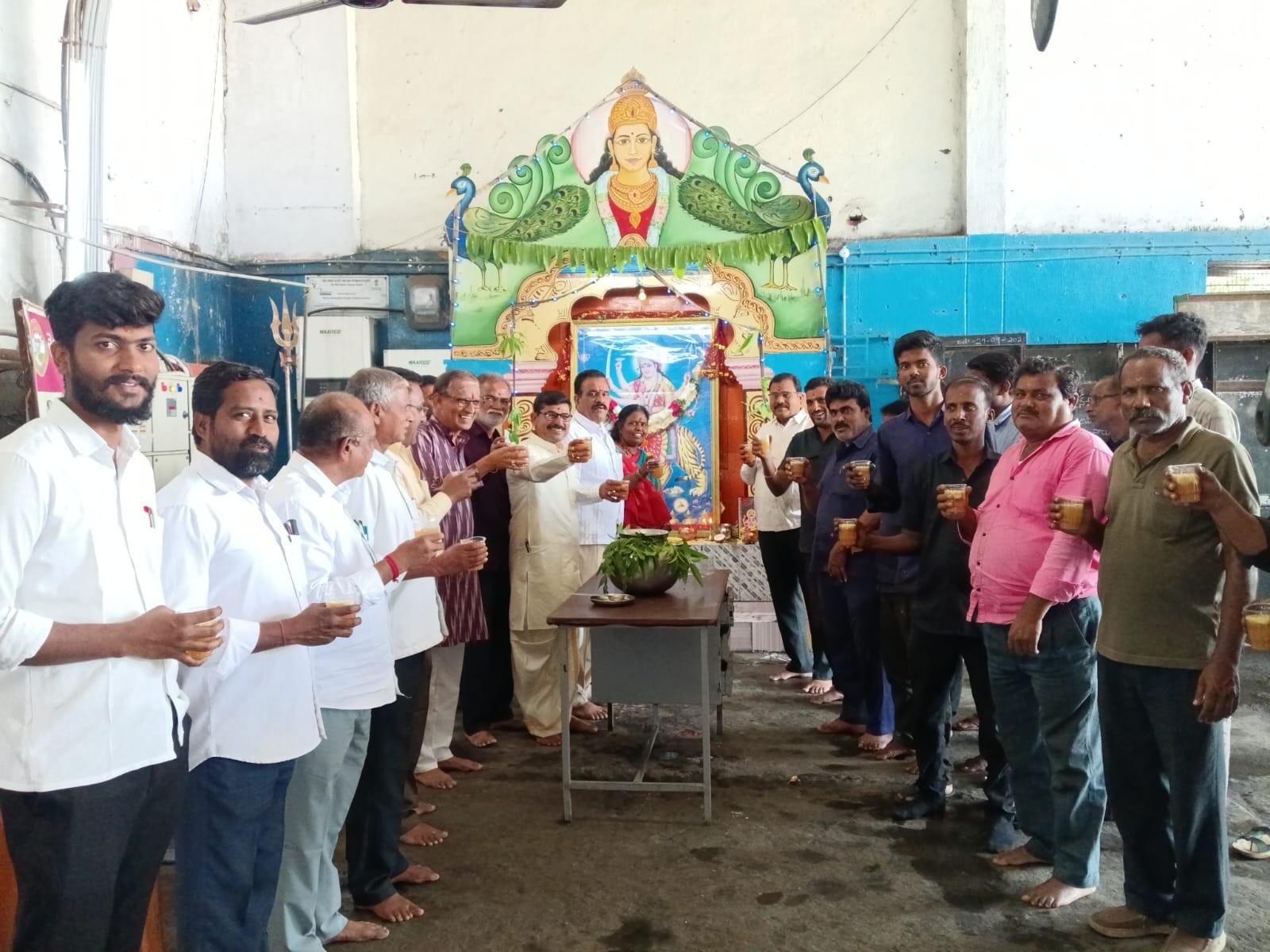 ఆర్టీసీ డిపోలో ఉద్యోగుల ఉగాది వేడుకలు