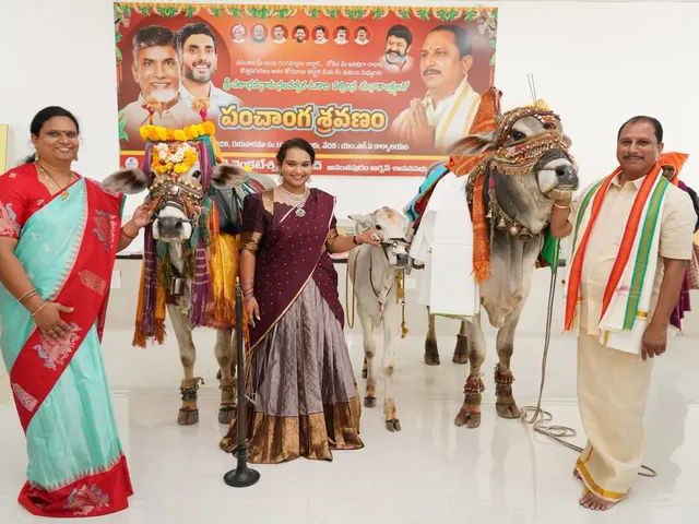 గంగిరెద్దులతో ఎమ్మెల్యే ఉగాది సందడి