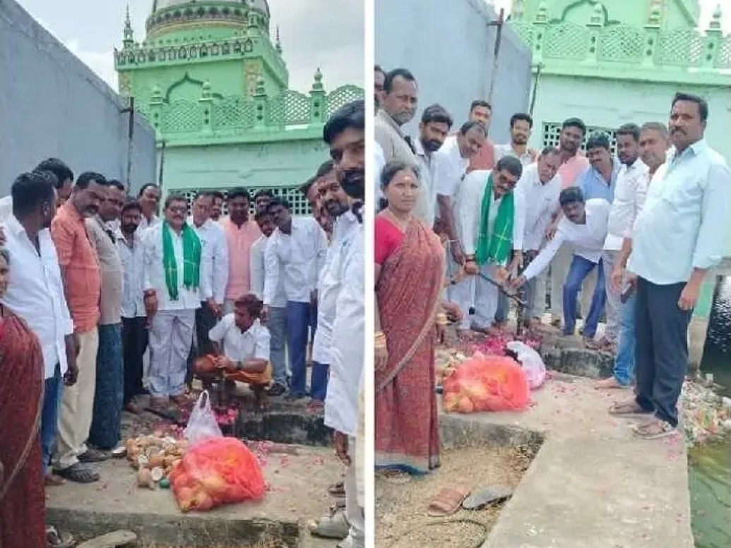 అన్నారం దర్గా చెరువు తూమ్ ప్రారంభం