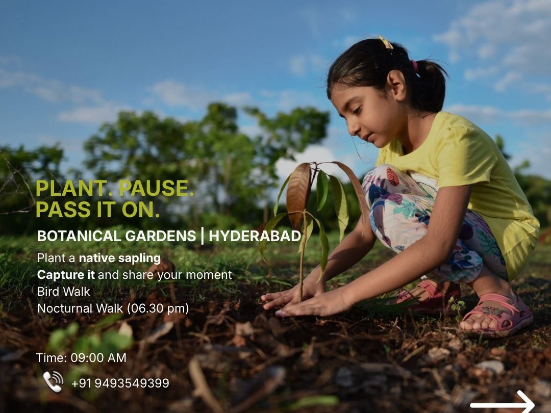 బొటానికల్ గార్డెన్‌లో బర్డ్ వాక్.. రేపు ఫ్రీ