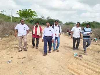 నూతన సబ్ స్టేషన్ నిర్మాణానికి స్థల పరిశీలన