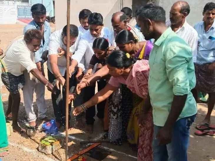 మొల్గరలో వాటర్ ఫిల్టర్ ప్లాంట్‌కు భూమిపూజ