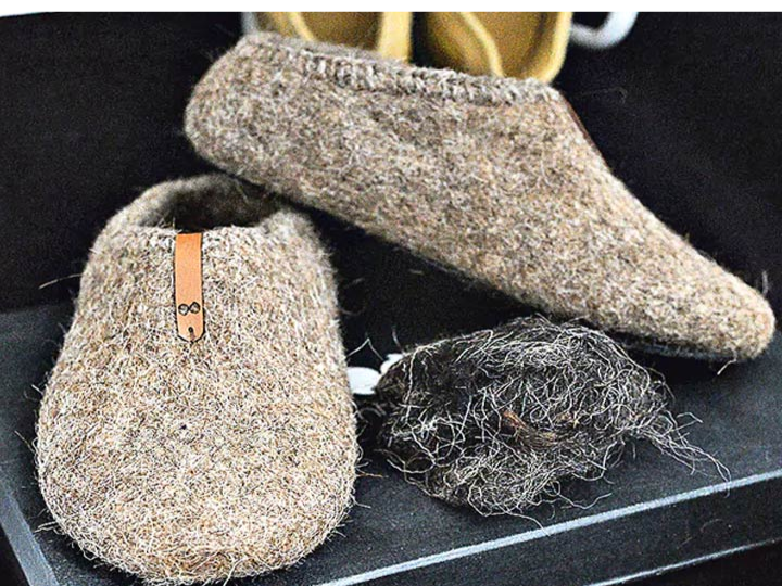 పీచు, ఉన్నితో వినూత్న పాదరక్షలు!