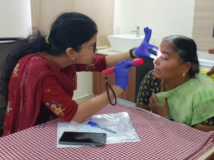 కంటి వైద్య శిబిరానికి విశేష స్పందన