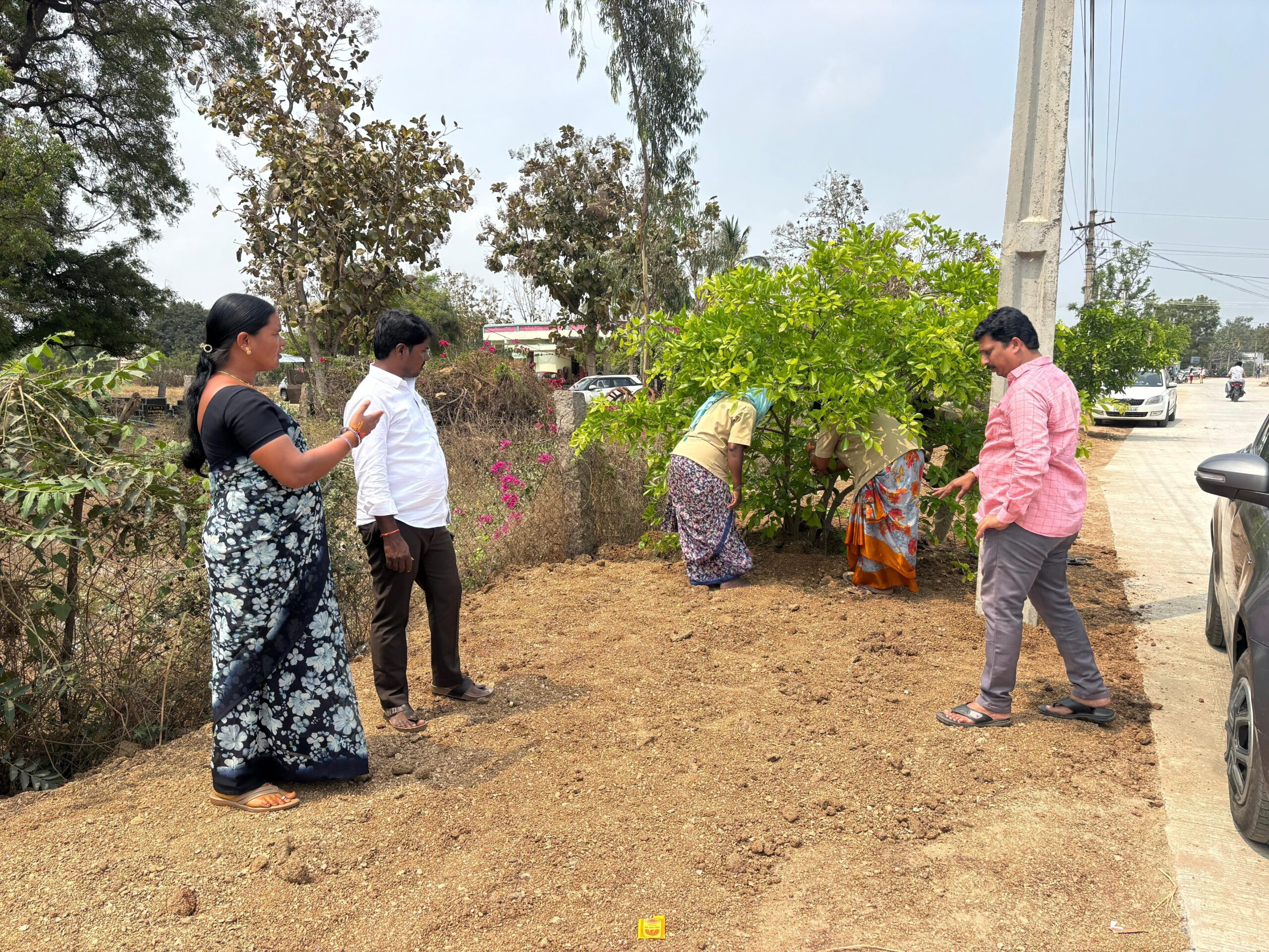 తై బజార్ పనులను పరిశీలించిన  ఛైర్ పర్సన్