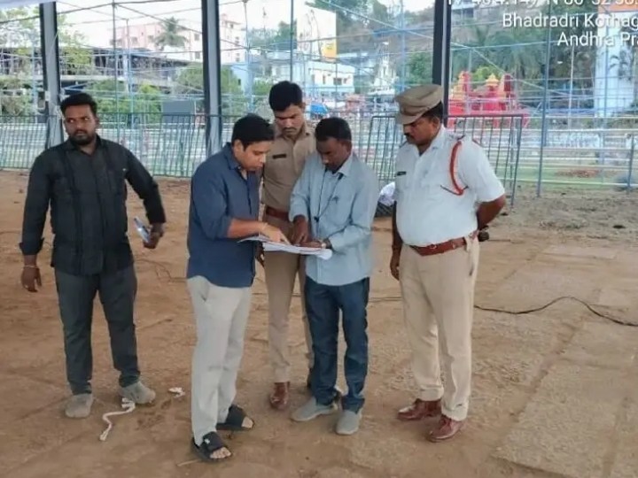 రామయ్య కళ్యాణ మహోత్సవ ఏర్పాట్లు పరిశీలించిన ఏఎస్పీ