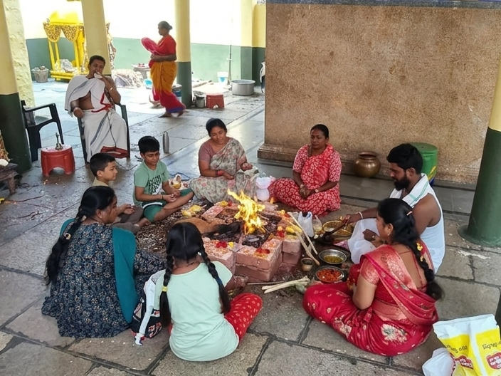 కట్టంగూరులో నాల్గొవ రోజు విశేష పూజలు!