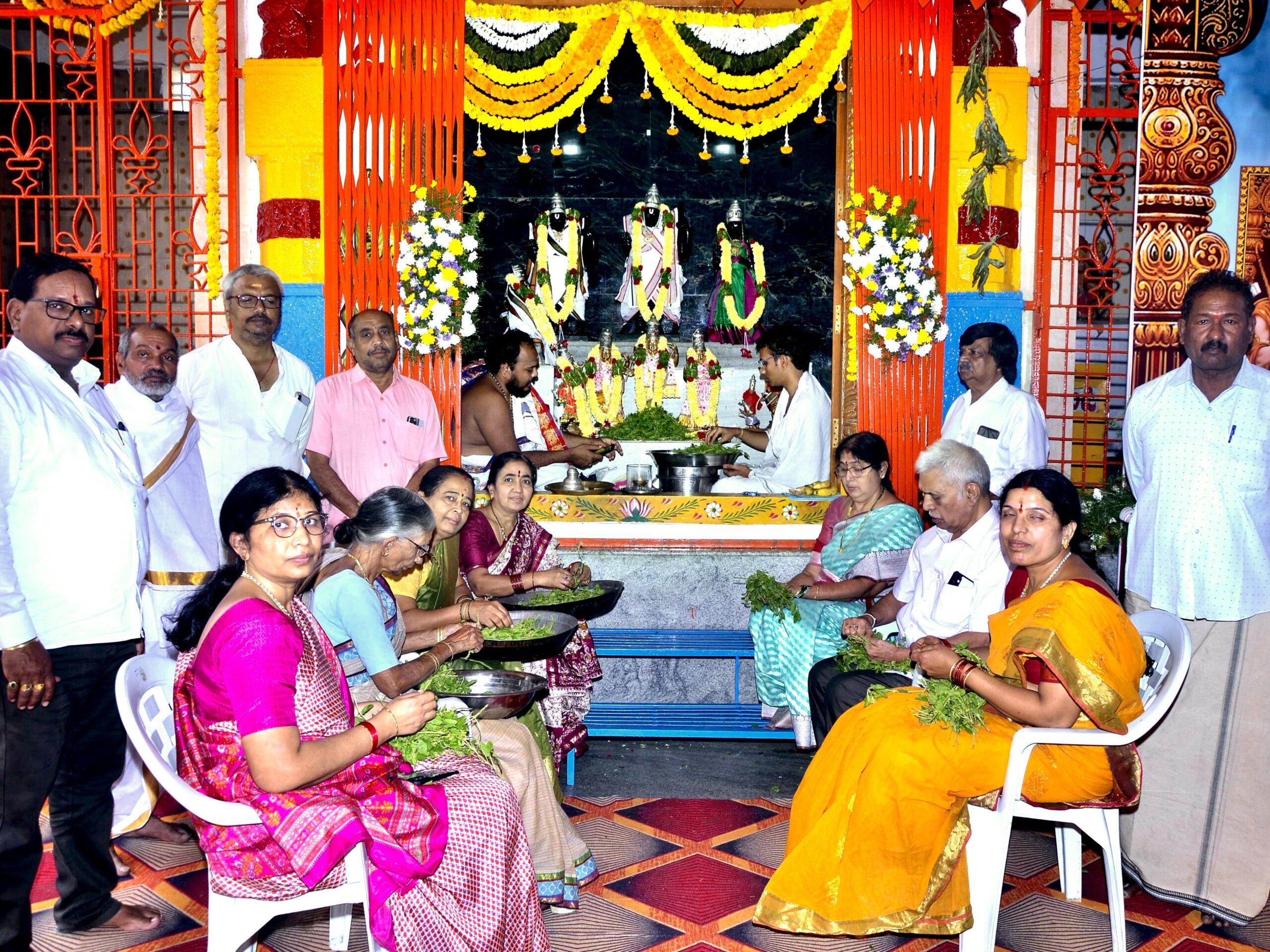 శ్రీ సీతారామ వసంతోత్సవాలలో తులసి అర్చన