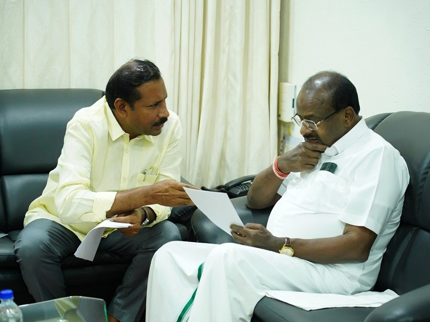 కేంద్రమంత్రితో పల్లా శ్రీనివాస్ భేటీ