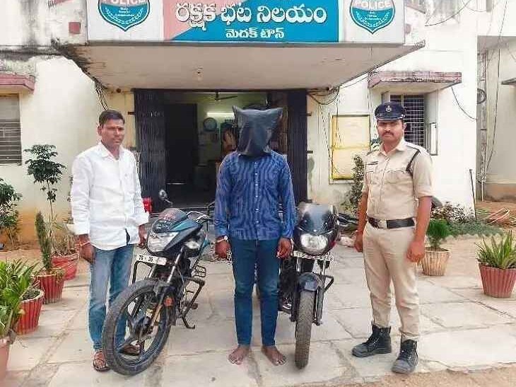 వాహనాల దొంగను పట్టుకున్న పోలీసులు