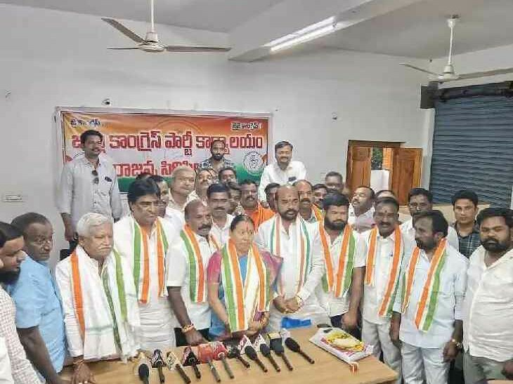 కాంగ్రెస్‌లో చేరిన గంభీరావుపేట సర్పంచ్