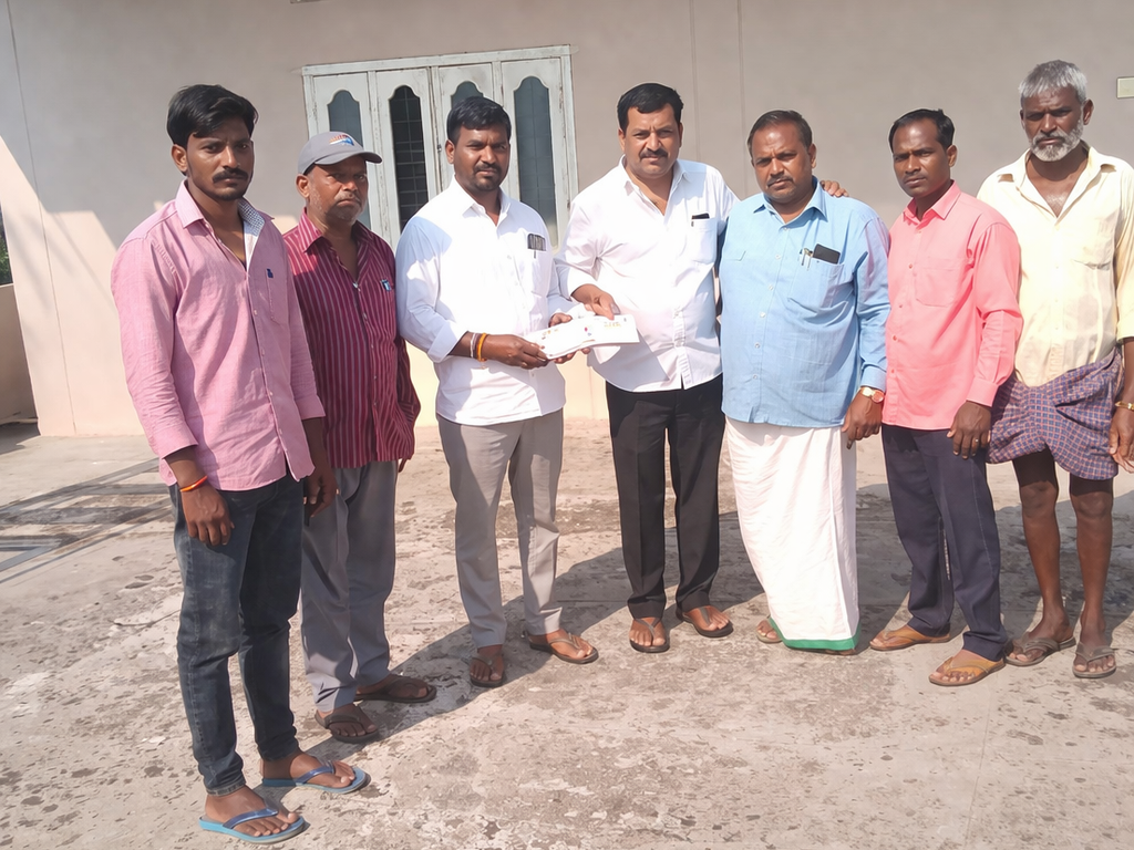 ఆలయ నిర్మాణానికి రూ.25 వేల విరాళం