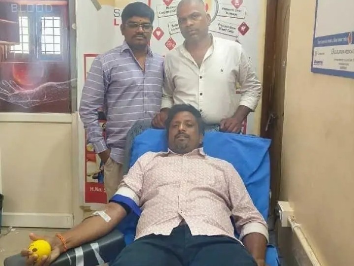 50వ సారి రక్తదానం చేసిన శివకుమార్