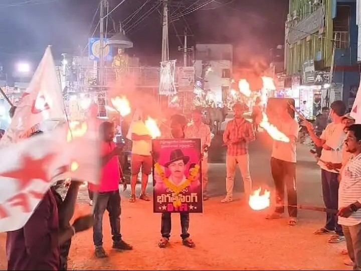 ఆకివీడులో DYFI భారీ ర్యాలీ