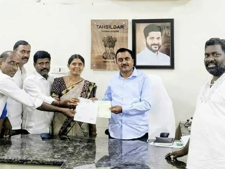 దారి కబ్జా అవుతోందని సర్పంచ్ ఫిర్యాదు