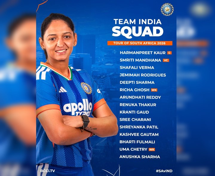 సౌతాఫ్రికా టూర్‌కు భారత జట్టు ప్రకటన