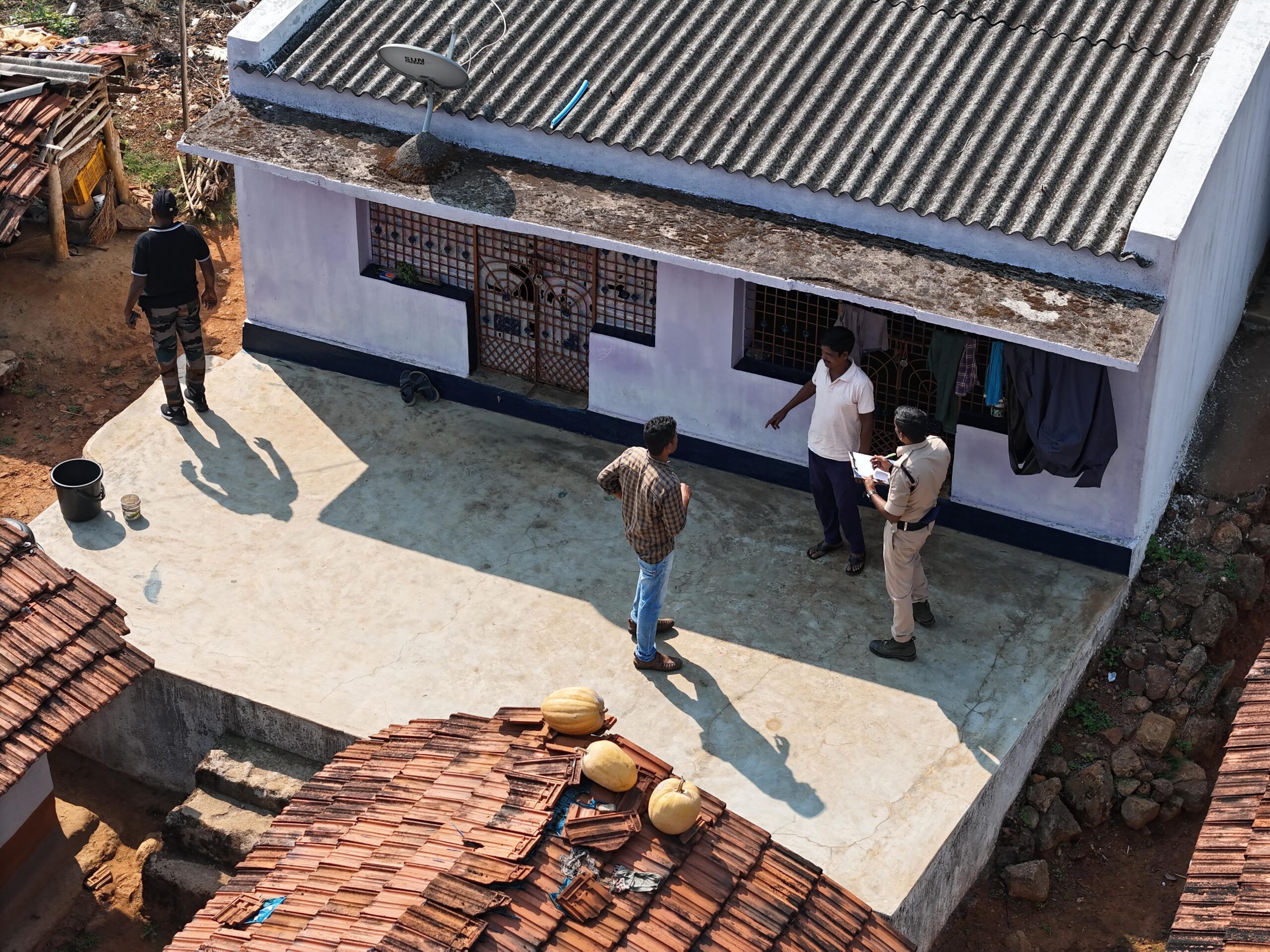 డ్రోన్లతో కార్డెన్ సర్చ్ తనిఖీలు