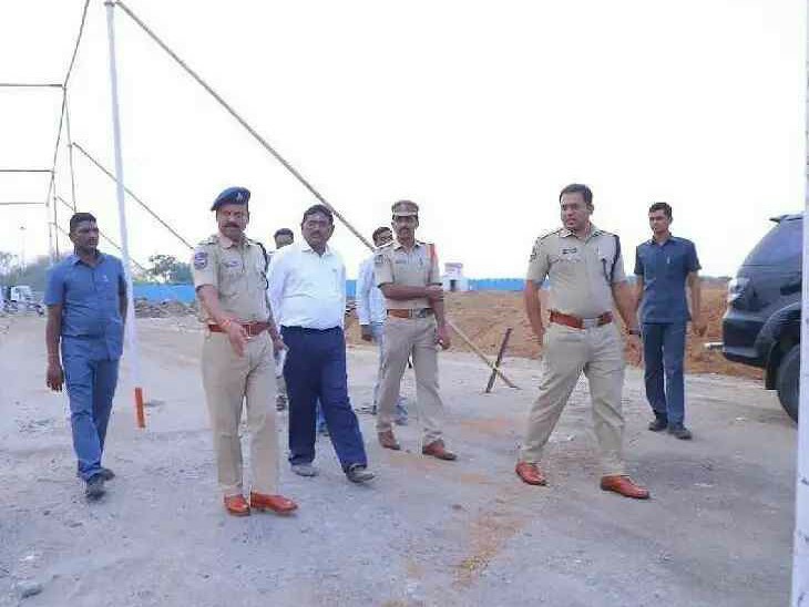 సీతారాముల  కల్యాణ ఏర్పాట్లను పరిశీలించిన ఎస్పీ