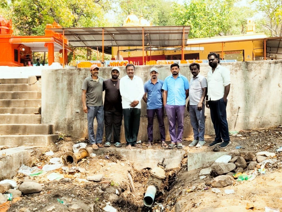 GM ఆదేశాలతో బుగ్గ కోనేరు పైప్‌లైన్ లీకేజీకి మోక్షం