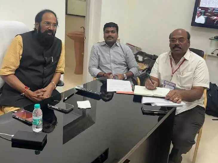 మంత్రి ఉత్తమ్ కుమార్‌ను కలిసిన ఎమ్మెల్యే