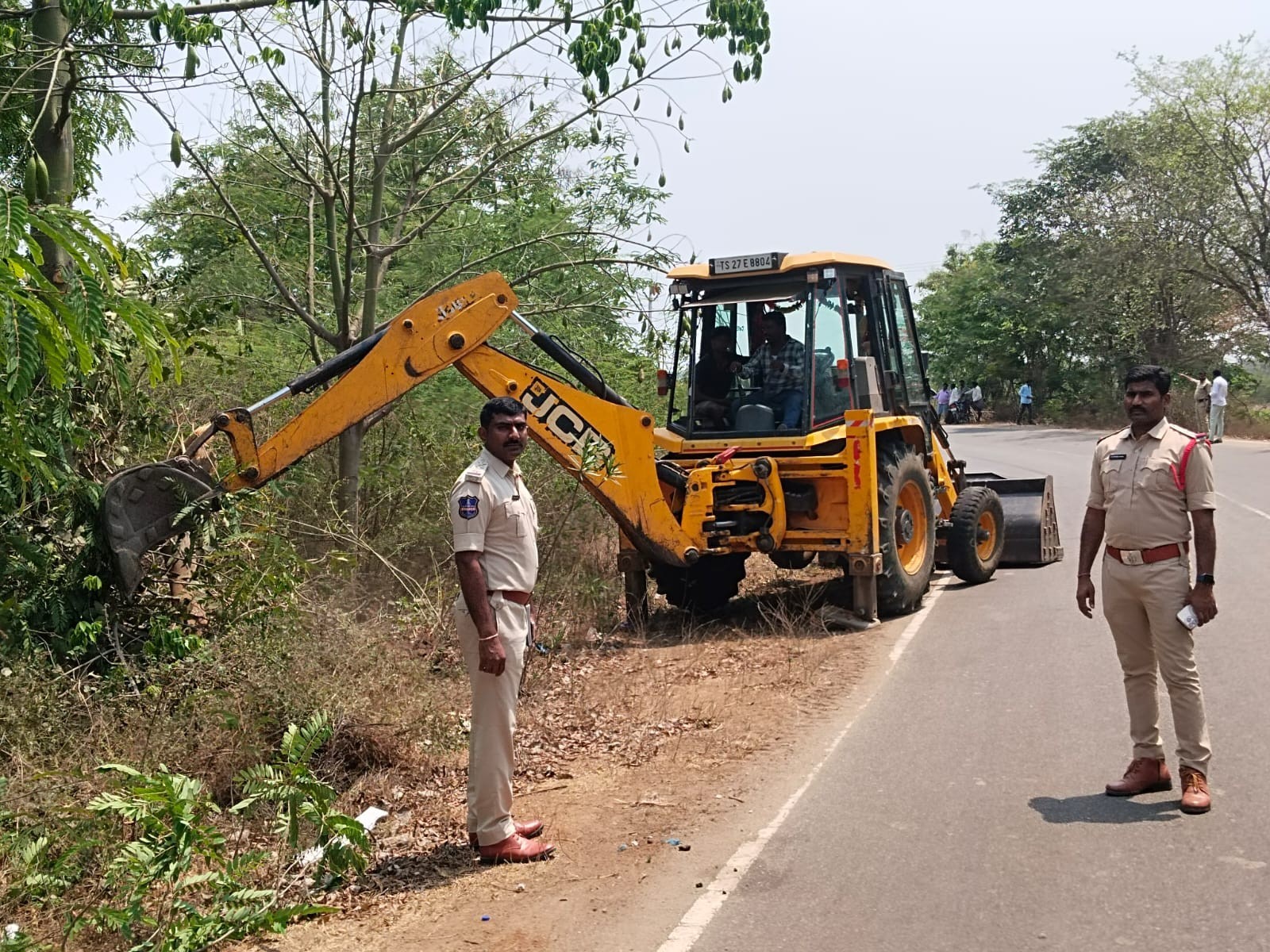 మూలమలుపు వద్ద పొదలు తొలగింపు