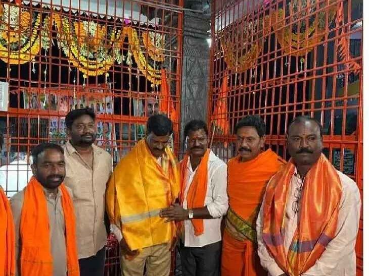 సోమశిల రామాలయంలో ధ్వజస్తంభ ప్రతిష్టాపన