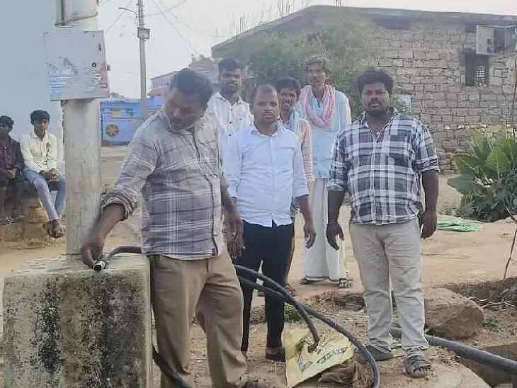 భీంపురంలో బోర్ పనులకు శ్రీకారం