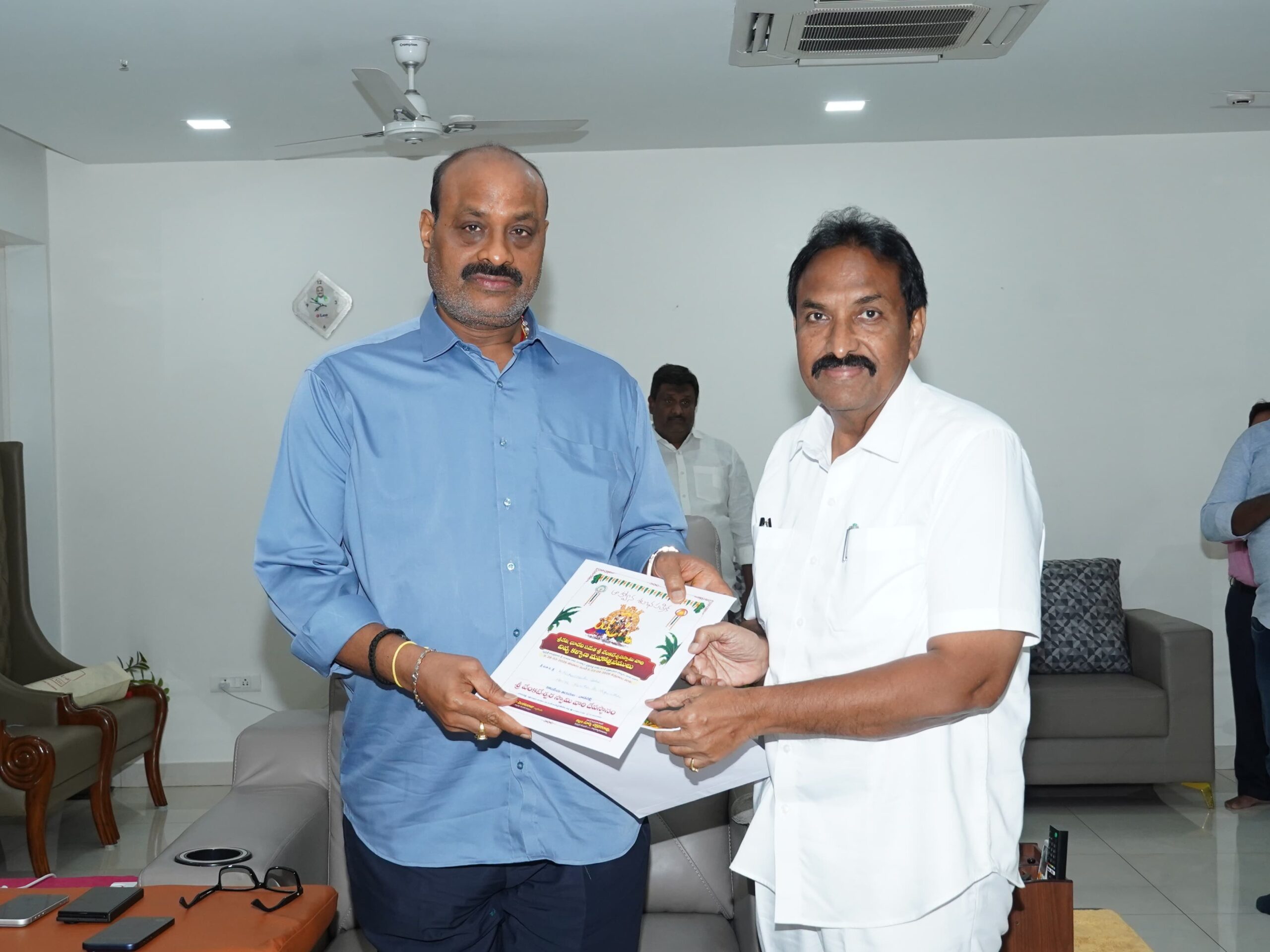 వాడపల్లి వెంకన్న కళ్యాణ మహోత్సవాలకు మంత్రికి ఆహ్వానం