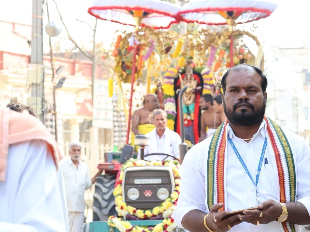 ఆలయ ఇన్‌స్పెక్టర్ కృష్ణమూర్తి బదిలీ