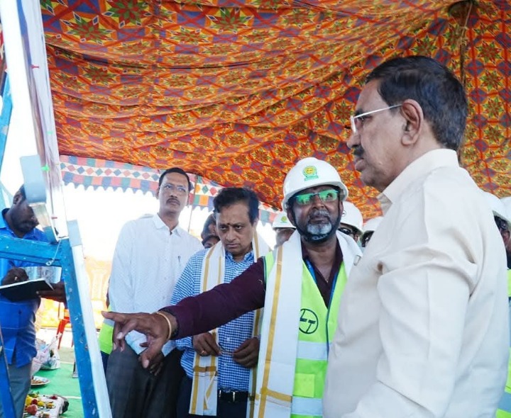 అమరావతిలో అసెంబ్లీ సెంట్రల్ హాల్ పనుల ప్రారంభం