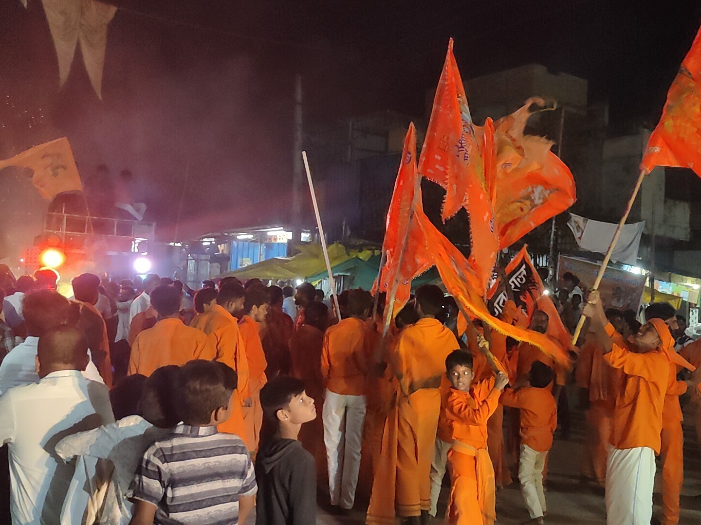 రాముని విగ్రహంతో శోభయాత్ర