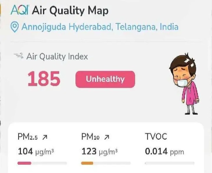 నగరాన్ని కమ్మేస్తున్న కాలుష్యం
