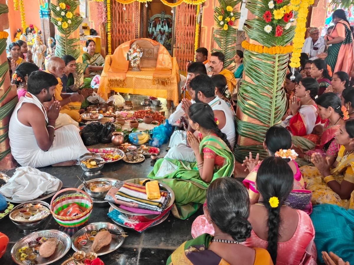 గ్రామంలో ఘనంగా  సీతారాముల కల్యాణం