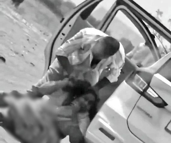 భార్య గొంతు కోసి కారుతో తొక్కించి చంపిన భర్త