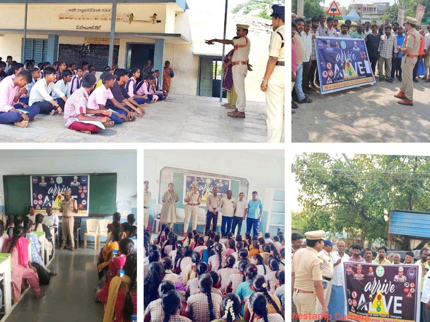 నారాయణపేటలో రోడ్డు భద్రతా అవగాహన కార్యక్రమాలు