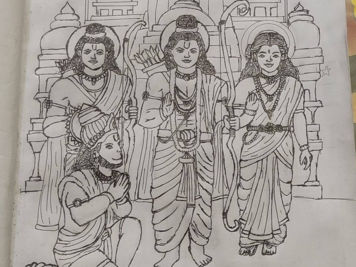 చిత్రలేఖను ప్రదర్శించిన నెల్లికుదురు విద్యార్థి దీక్షిత్