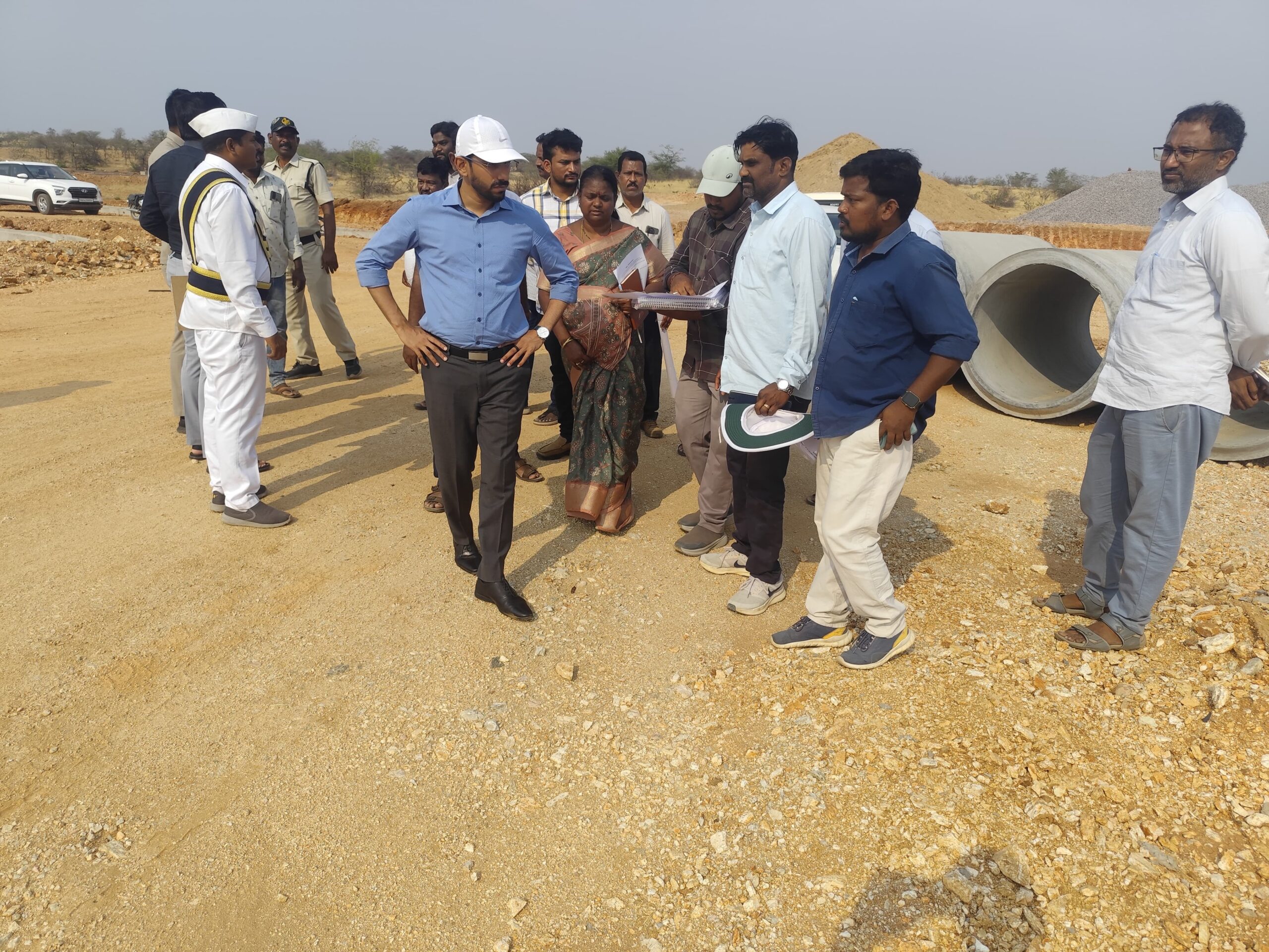 APIIC భూములు తనిఖీ చేసిన కలెక్టర్