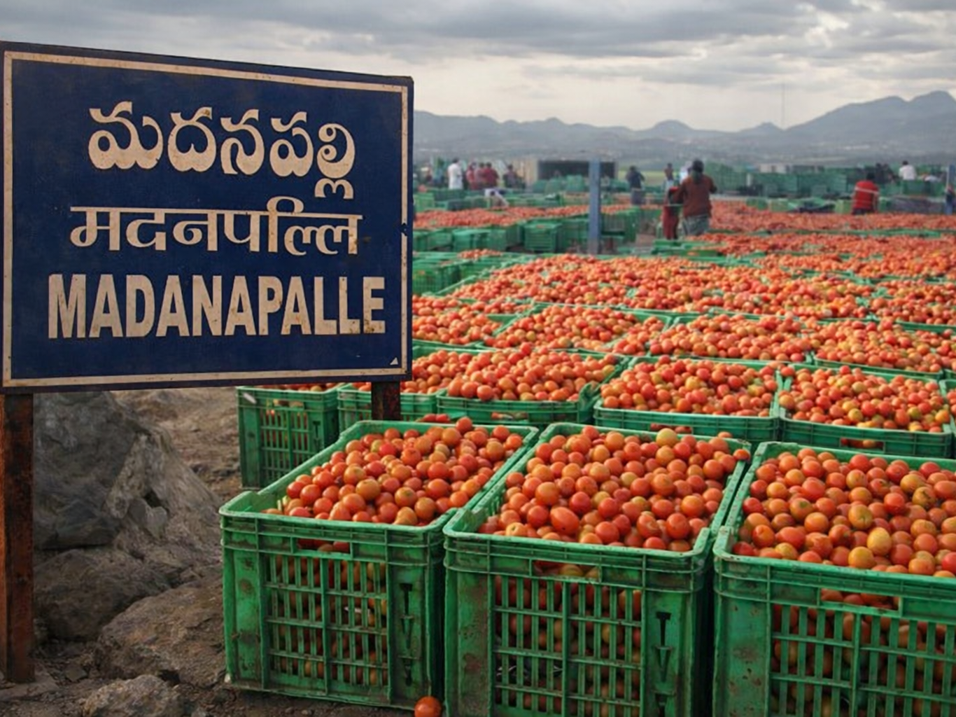 జిల్లా టమాటా రైతుల కన్నీళ్లు