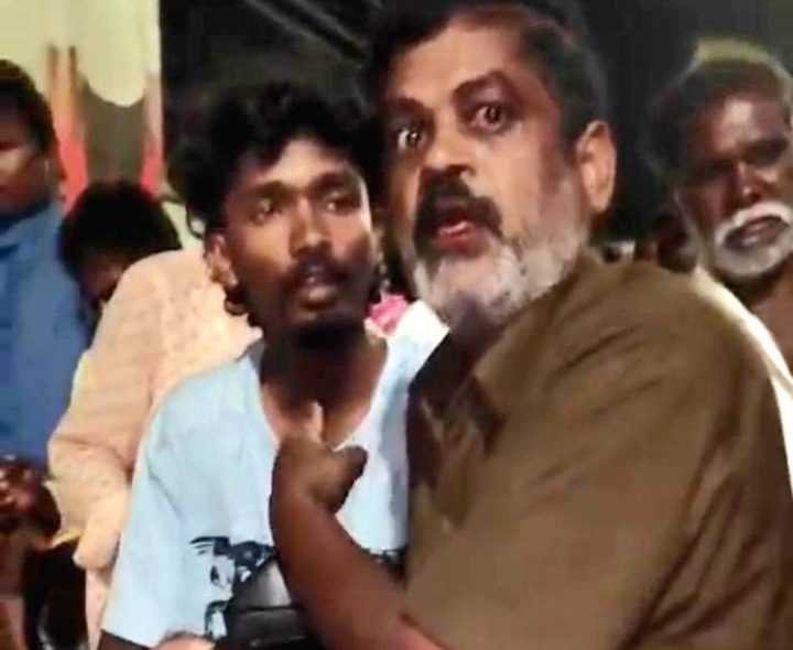 బస్సు లోపలికి రావాలని పిలిచినందుకు దాడి