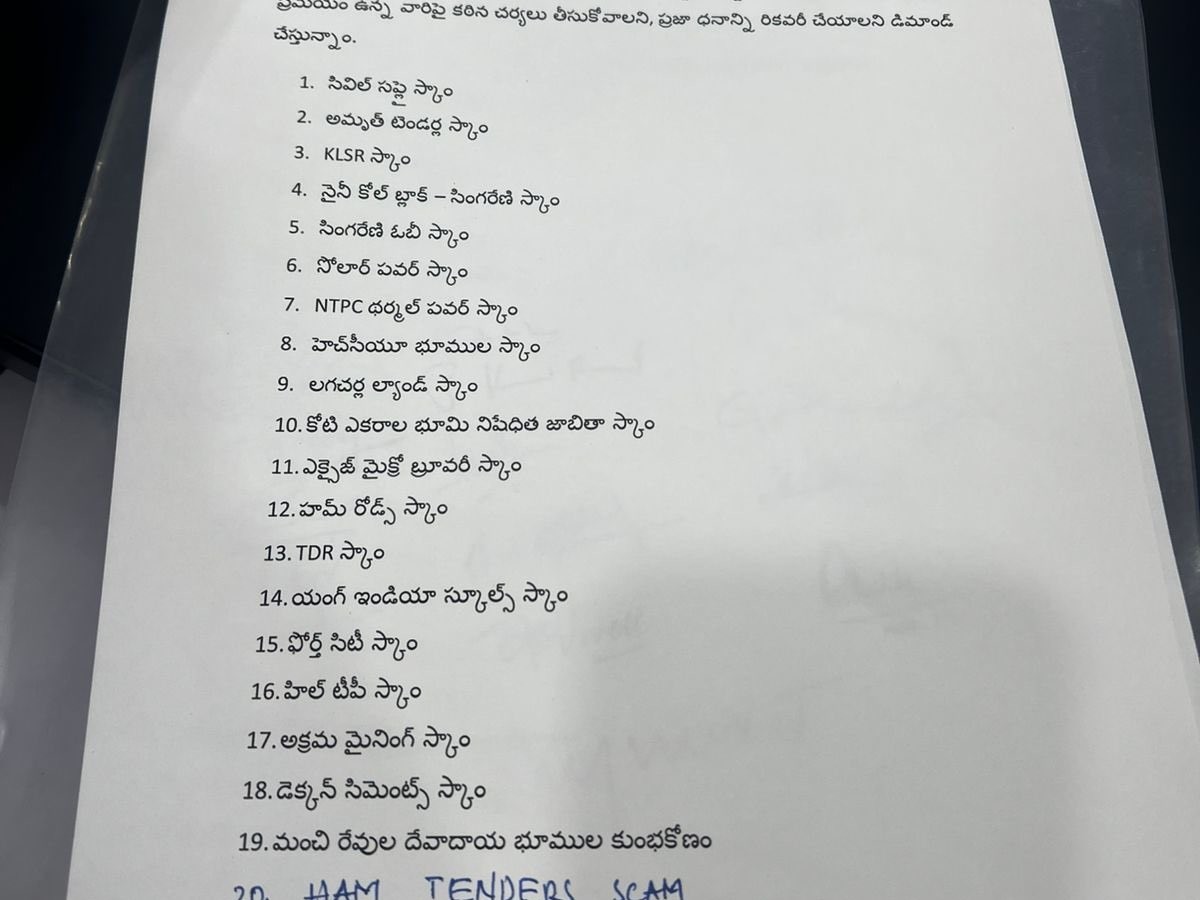 ఈ కుంభకోణాలపై విచారణ జరిపించండి: బీఆర్‌ఎస్