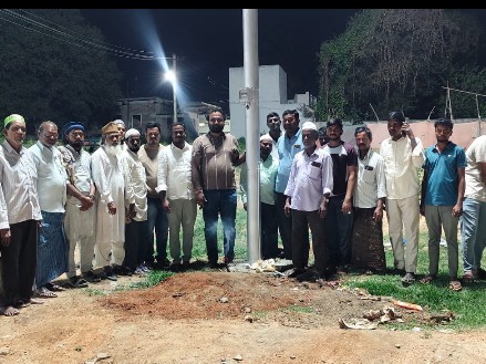 రఘుపతి పేటలో హైమస్ట్ లైట్లు ప్రారంభం