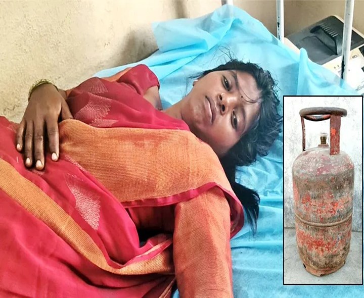 గ్యాస్ సిలిండర్ కోసం భార్య ఆత్మహత్యాయత్నం