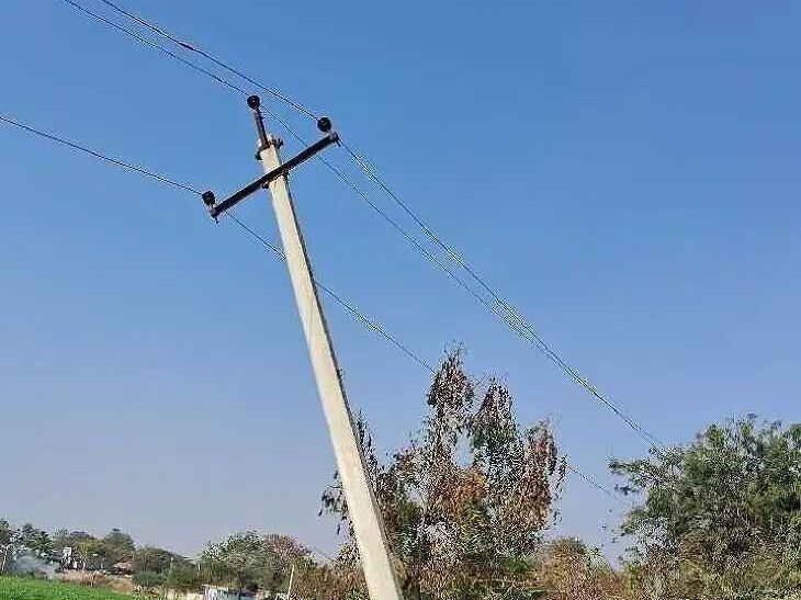 ప్రమాదకరంగా విద్యుత్ స్తంభం..!