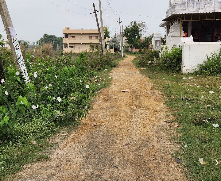 రోడ్డు లేక కాలనీ వాసుల ఇబ్బందులు