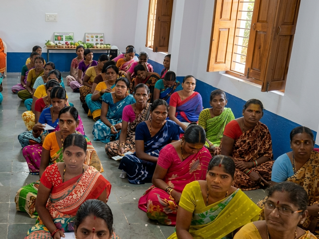 ఊట్కూరు మహిళలకు “అమ్మ అక్షరమాల” పరీక్ష