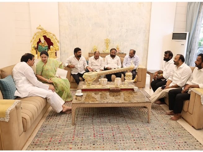 మంత్రి నాదెండ్ల మనోహర్‌ను కలిసిన కోటంరెడ్డి