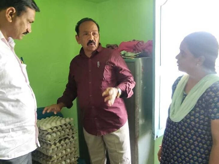 అంగన్‌వాడీ కేంద్రంలో ఎంపీడీవో తనిఖీ